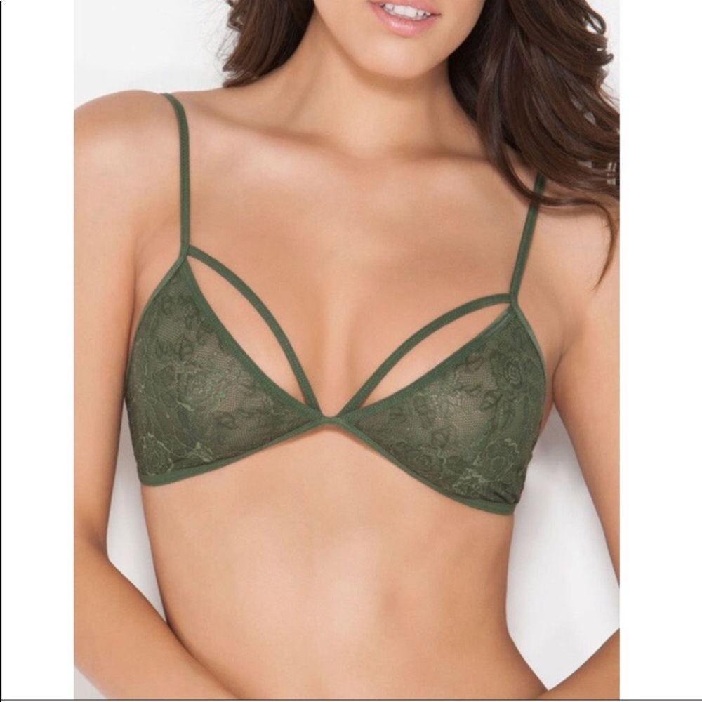 OSFM Lace Bralette in Navy - Picture 3 of 4